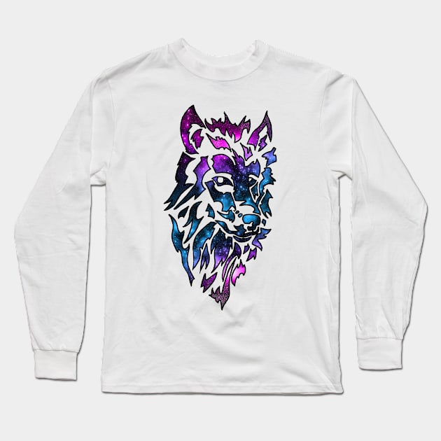 star wolf Long Sleeve T-Shirt by Wayward Prints